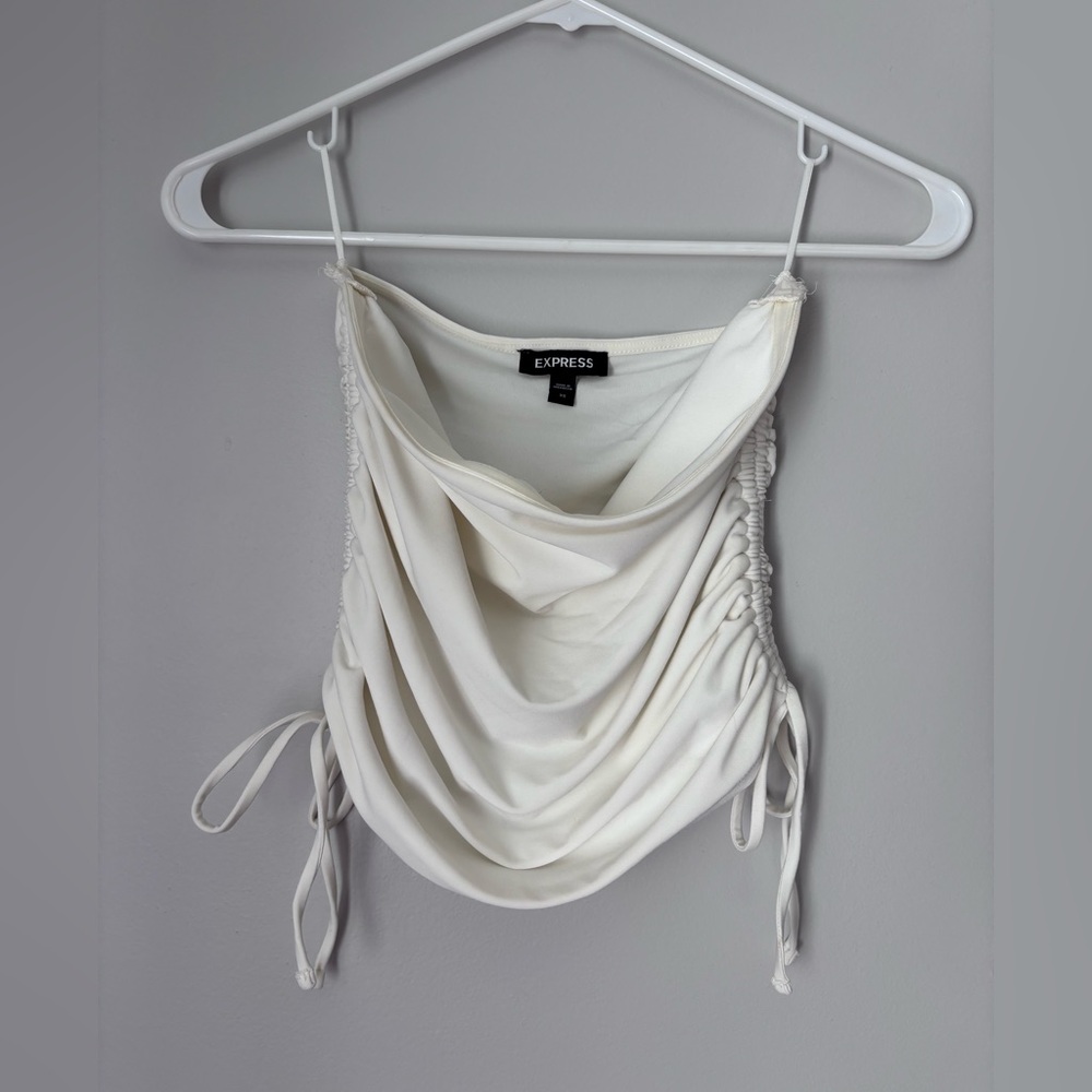 Express Cream Ruched Women's Top